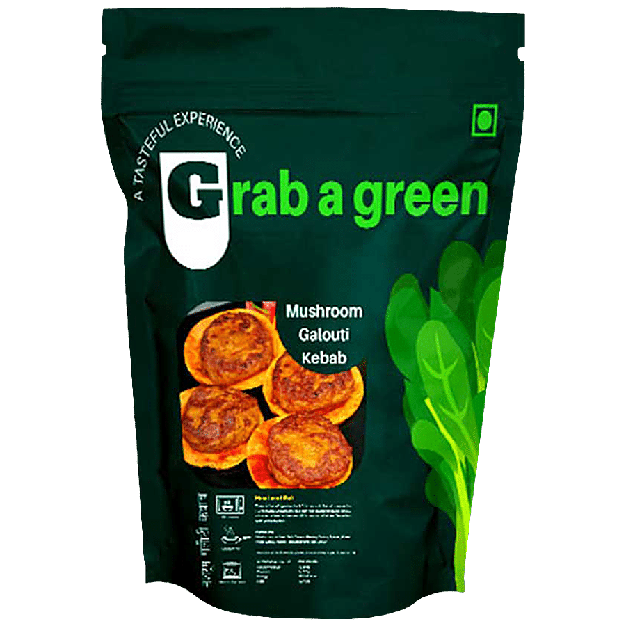 Grab a Green Mushroom Galouti Kebab