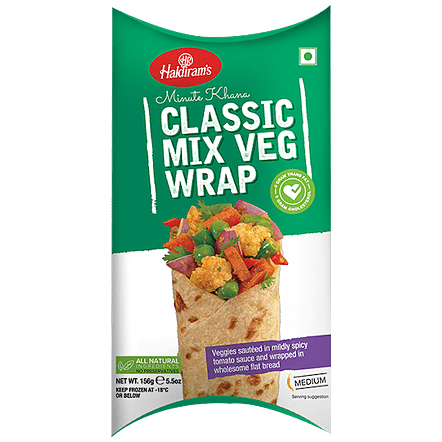 Haldiram's Wraps Classic Mix Veg - Minute Khana