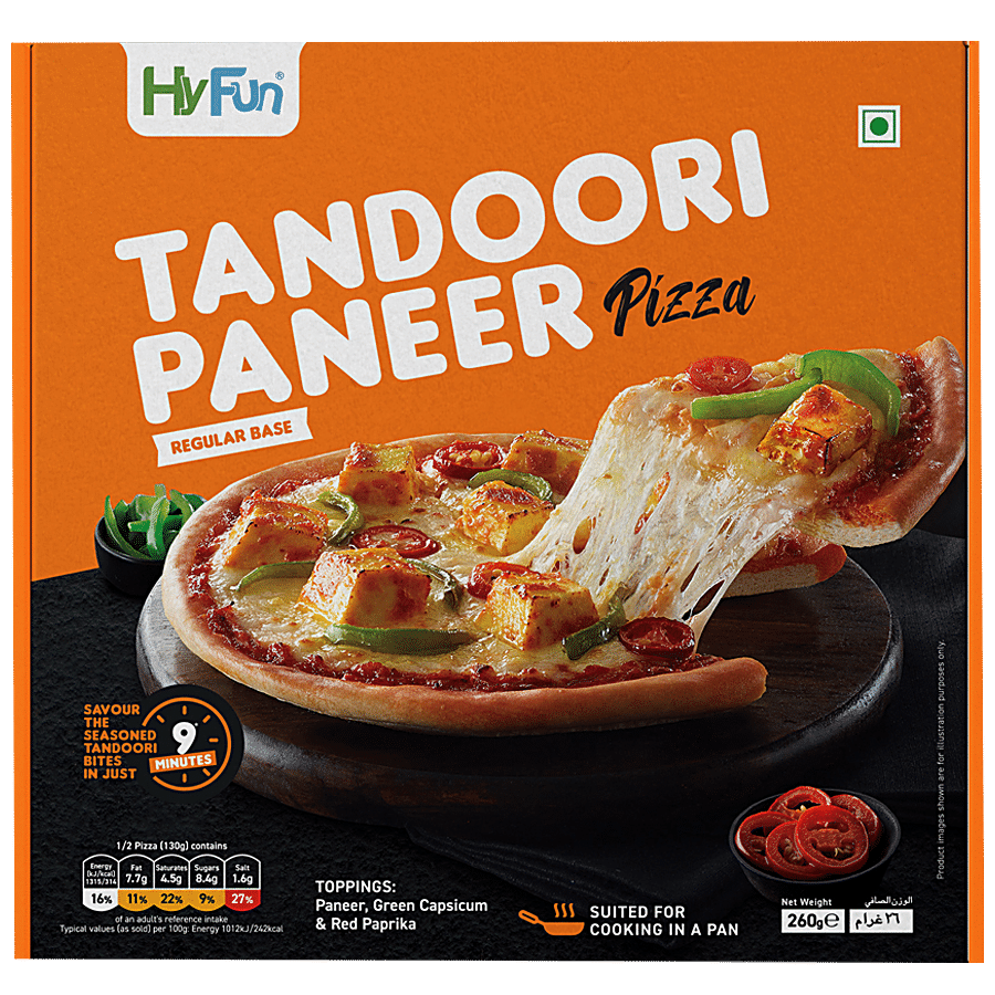 HyFun Tandoori Paneer Pizza - Regular Base