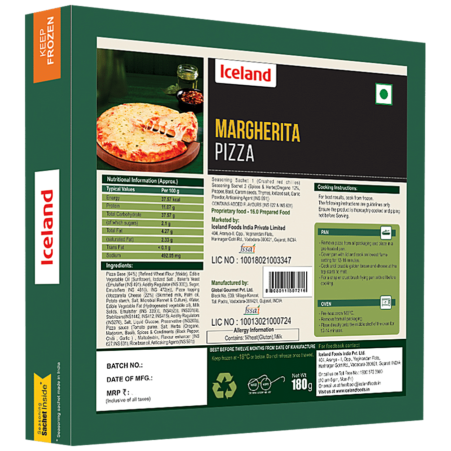 Iceland Margherita Pizza