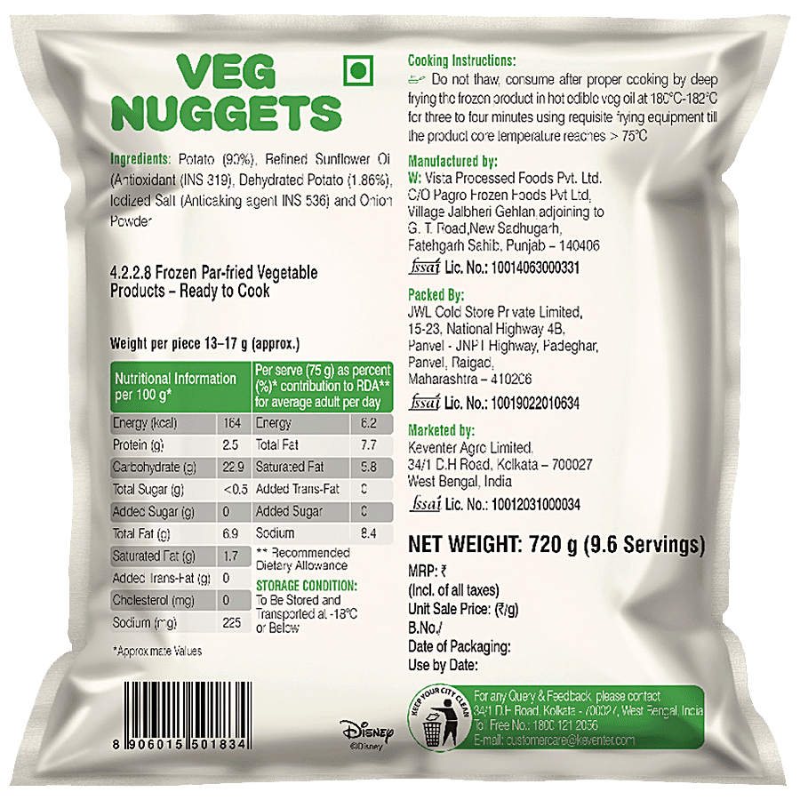 Keventer Delights Veg Nuggets - Zero Trans Fat