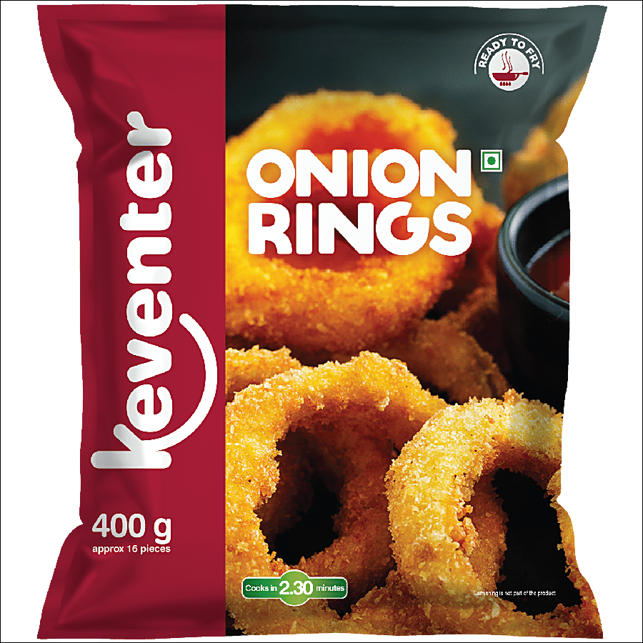 Keventer Ready To Cook Frozen Snack - Crispy Onion Rings