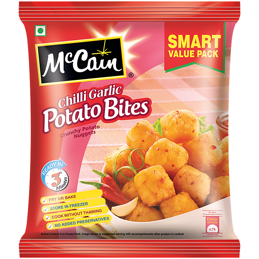 McCain Crunchy Potato Nuggets - Chilli Garlic Potato Bites