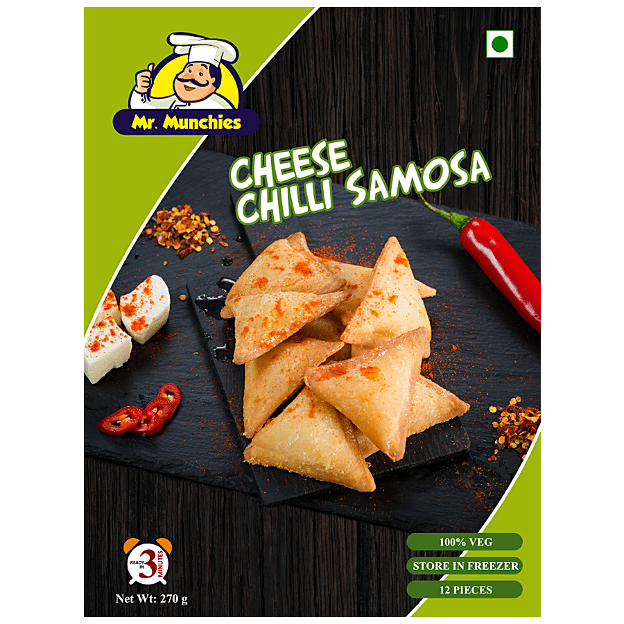 Mr. Munchies Cheese Chilli Samosa - 100% Veg