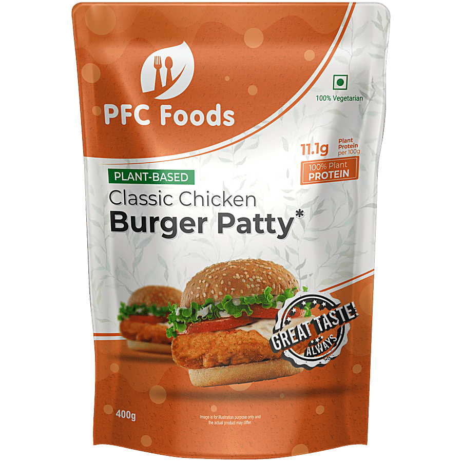 PFC Foods Plant Based Chicken Patty - Classic