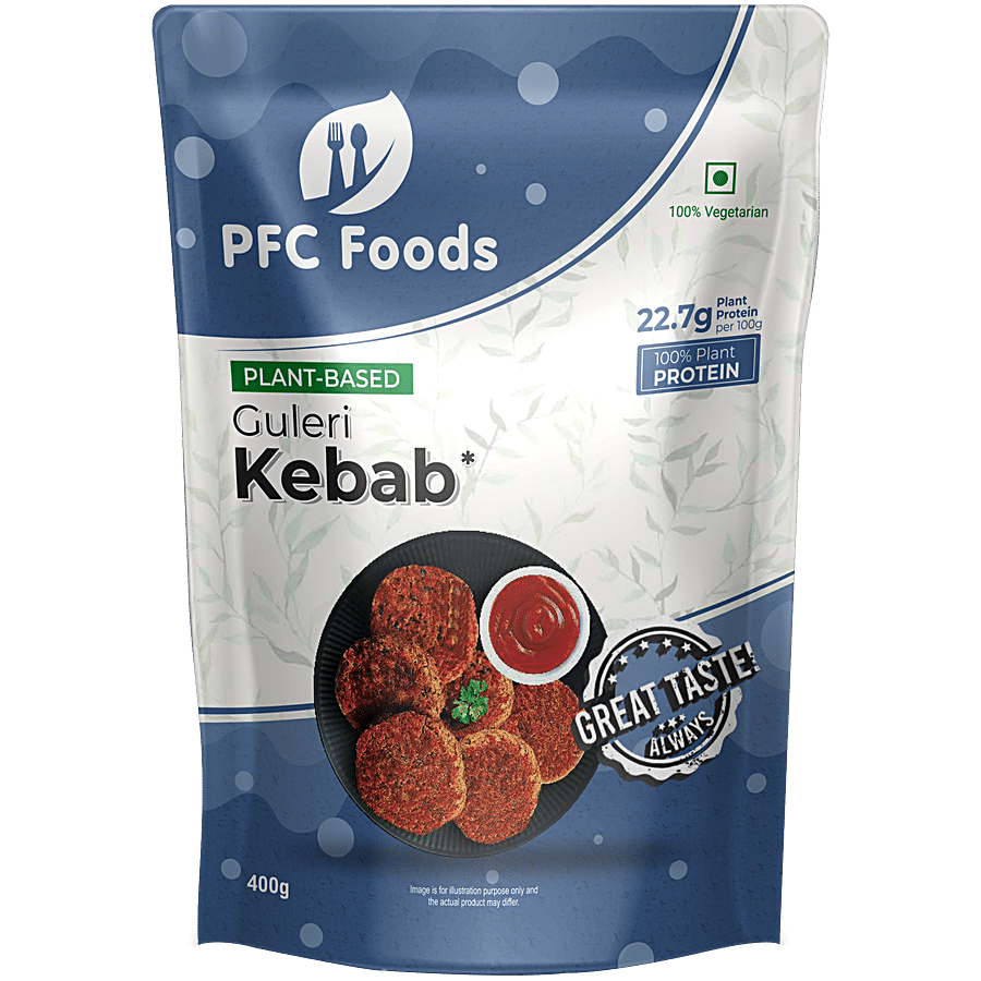 PFC Foods Plant Based Guleri Kebab Patty - Protein Rich