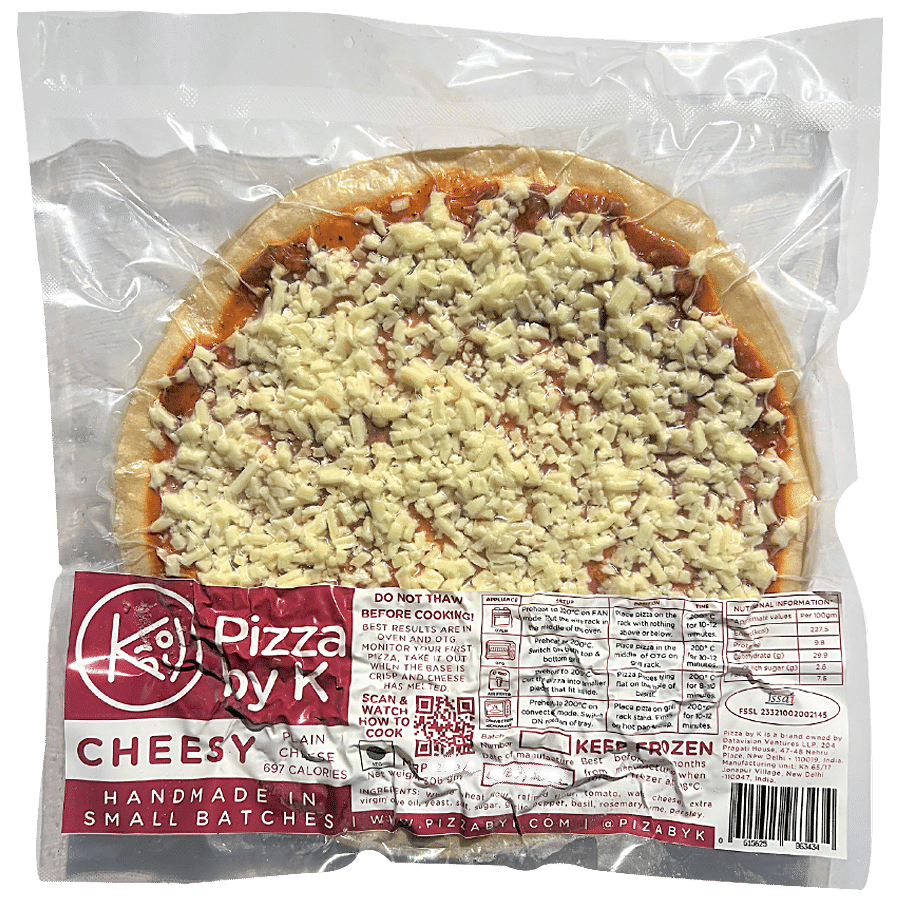 Pizza By K Cheesy - Plain Cheese Frozen Pizza