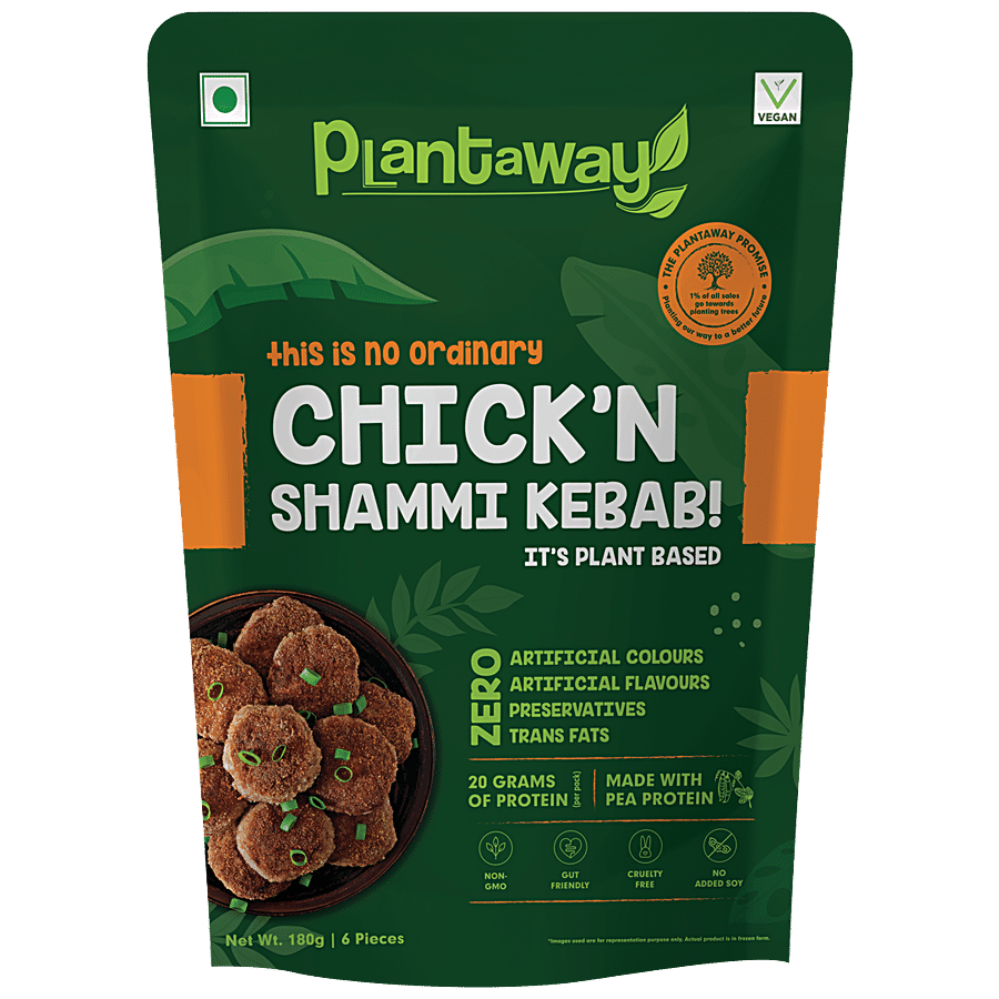 Plantaway Plant Based Shammi Kebab Chick'n - Zero Trans Fats