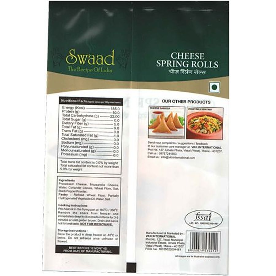 SWAAD Spring Rolls - Cheese