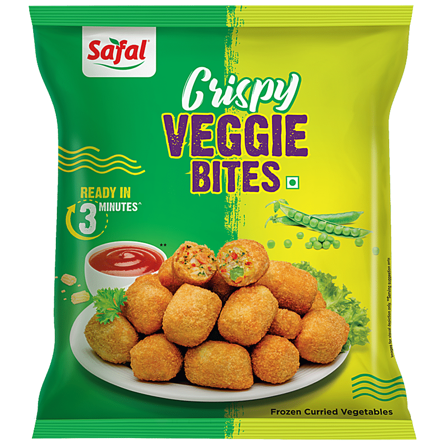 Safal Crispy Veggie Bites - Frozen Curried Vegetables