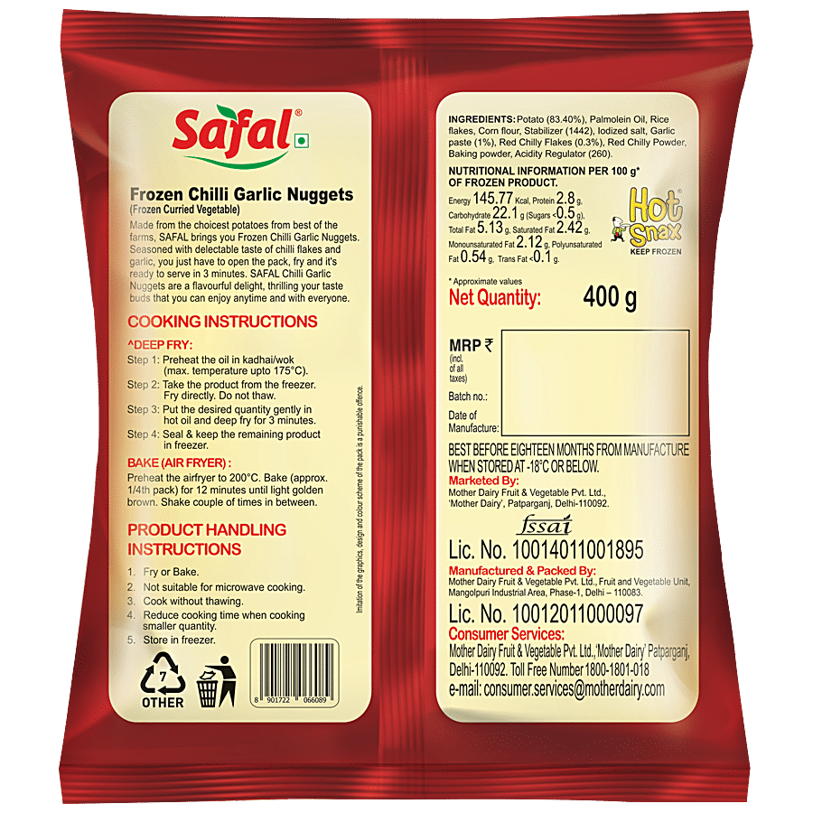 Safal Frozen Chilli Garlic Nuggets