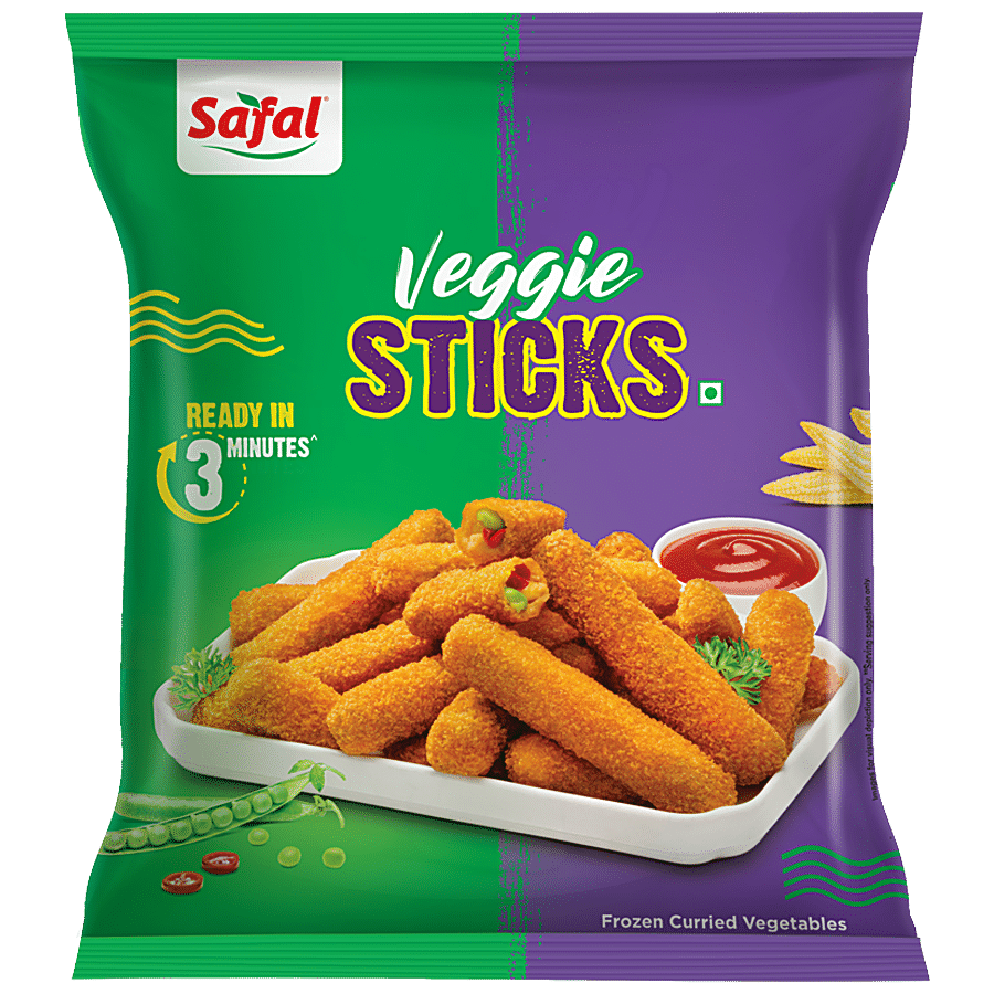 Safal Veggie Sticks - Frozen Curried Vegetables