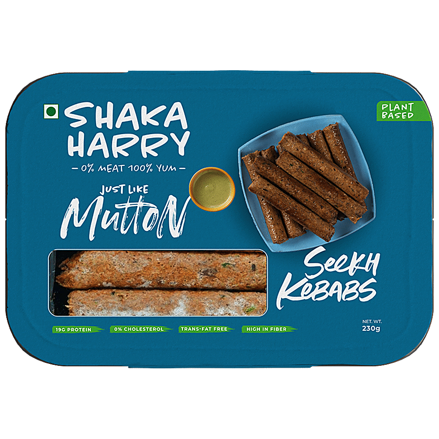 Shaka Harry Just Like Mutton Seekh Kebab - Plant Based Meat