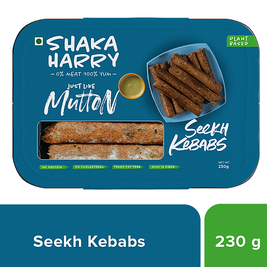 Shaka Harry Just Like Mutton Seekh Kebab - Plant Based Meat