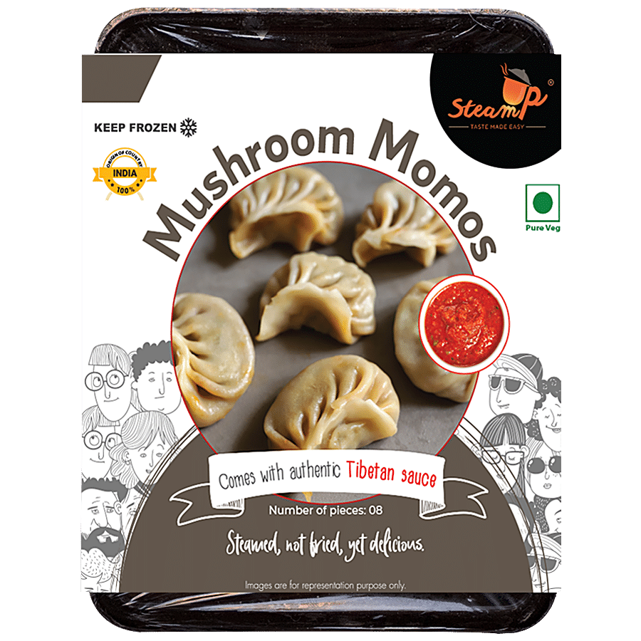 SteamUp EasyCook Mushroom Momos With Tibetan Sauce