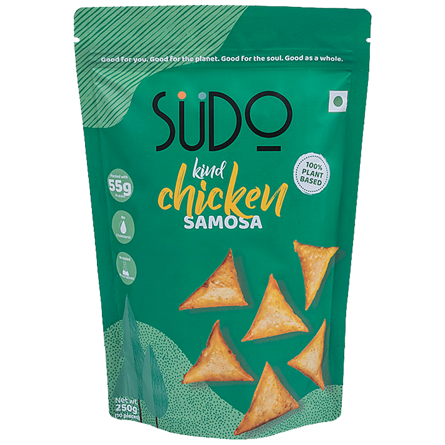 Sudo Plant-Based Chicken Samosa - Rich In Protein