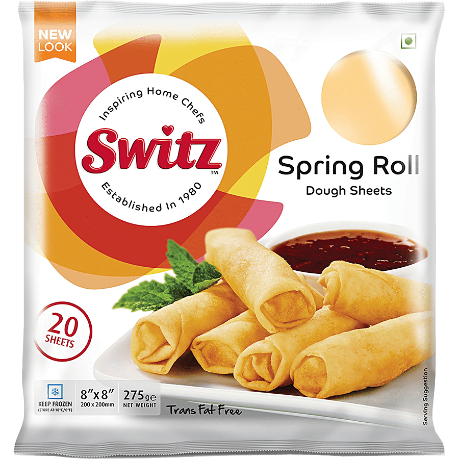 Switz Paratha Puff 5 pcs Pouch + Spring Rolls Sheets -20x20cm - 20 pcs