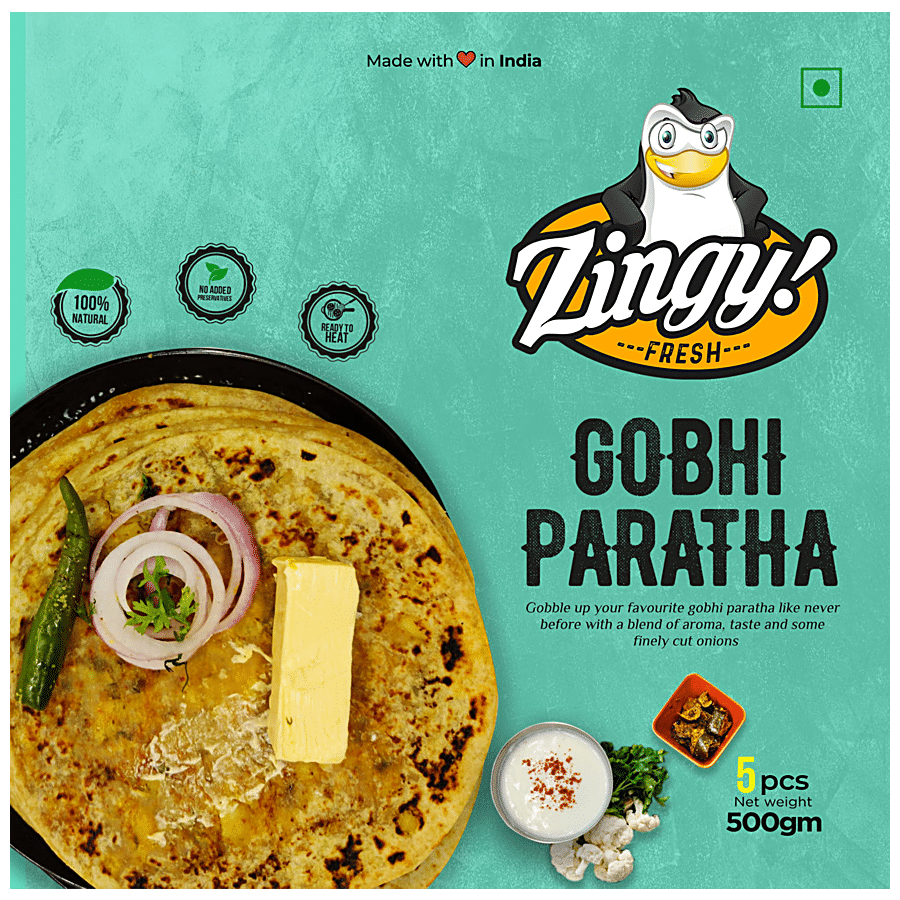 Zingy Fresh Gobhi Paratha - With A Blend Of Aroma