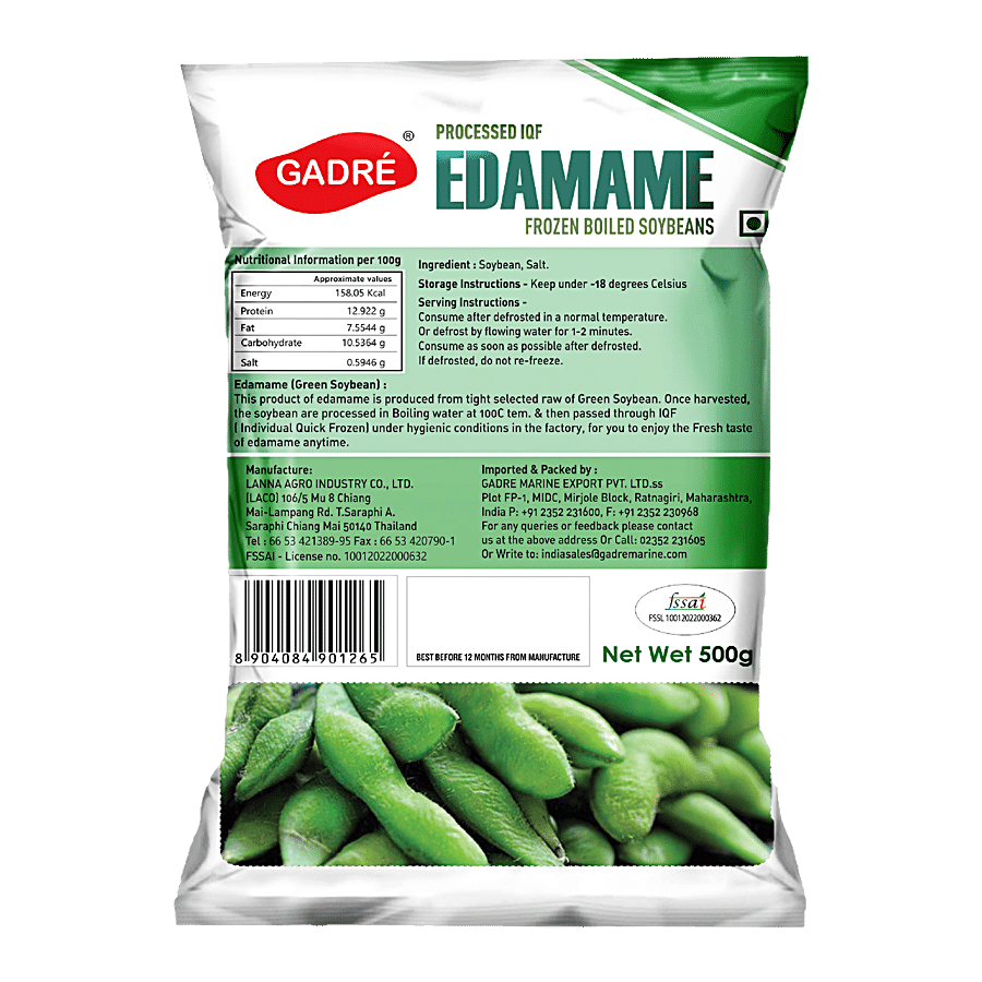 Gadre Marine Frozen Edamame - Boiled Soybeans