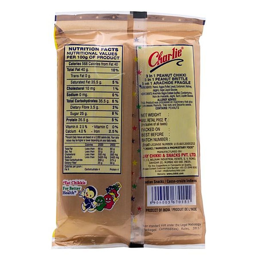 Charlie Peanut Chikki - 3 in 1