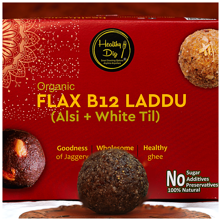 Healthy Dig B12 Flaxseed Laddu