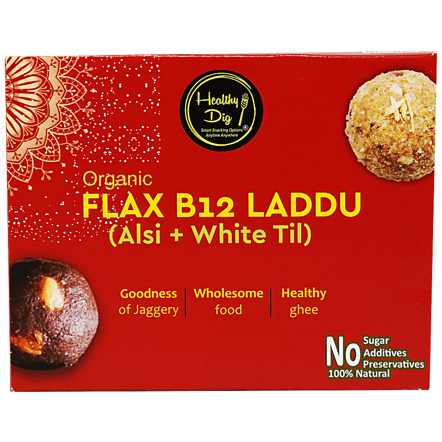 Healthy Dig B12 Flaxseed Laddu