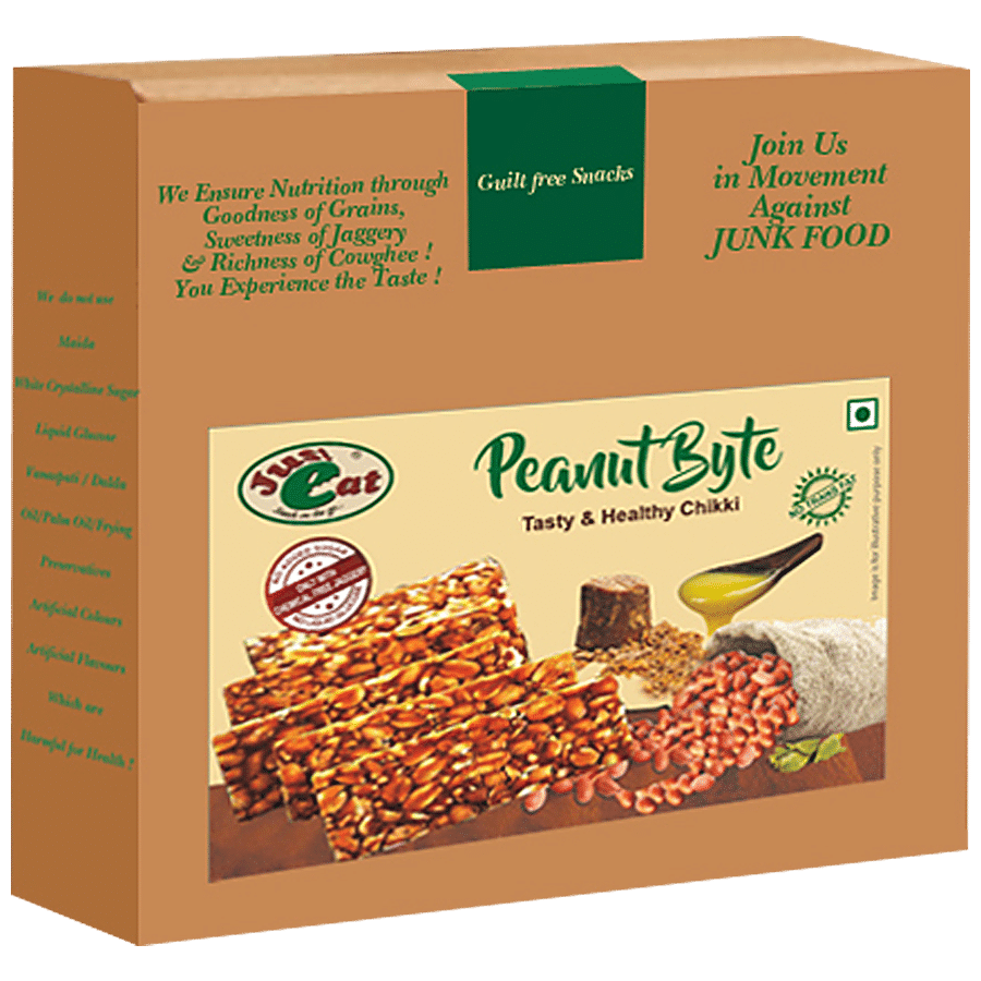 Just Eat Peanut Byte Chikki - Tasty & Healthy