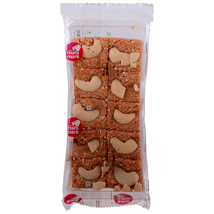 Manimark Fine Peanut Cashew Burfi - Indian Sweet