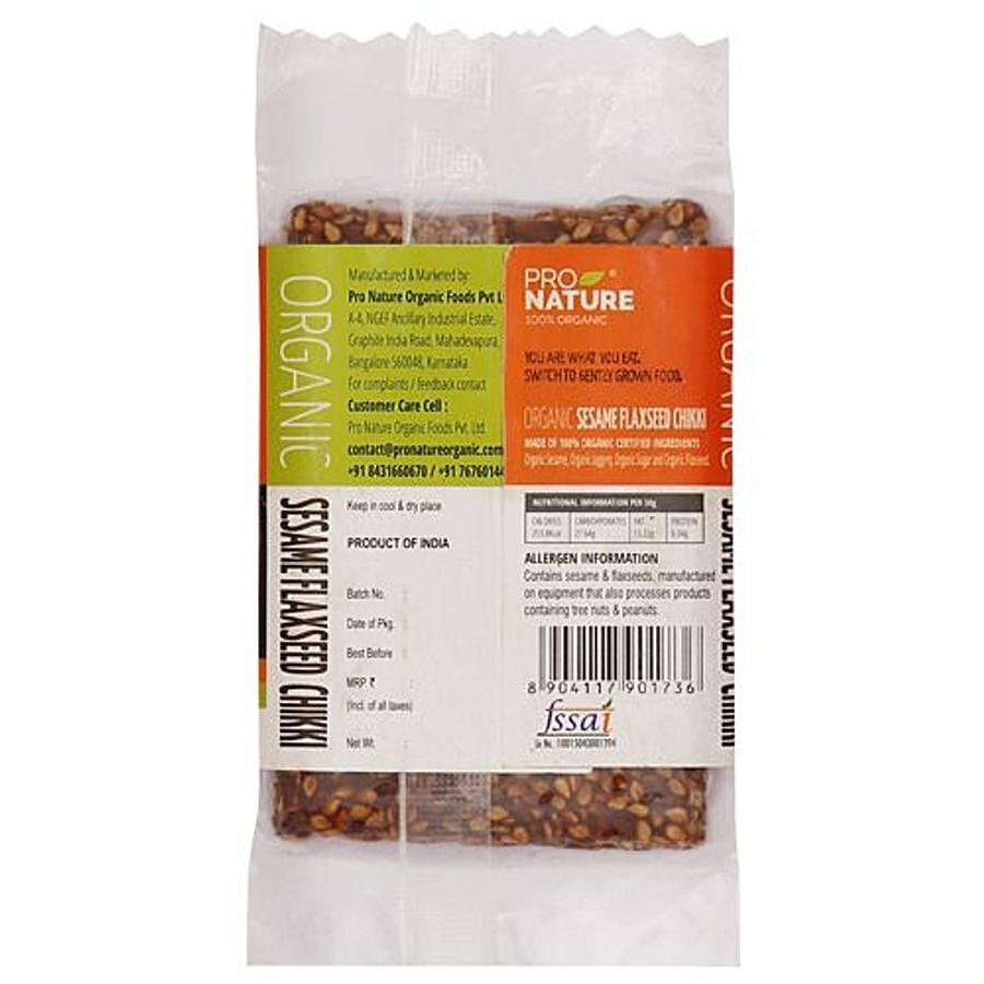 Pro Nature Organic Bar - Sesame-Flaxseeds