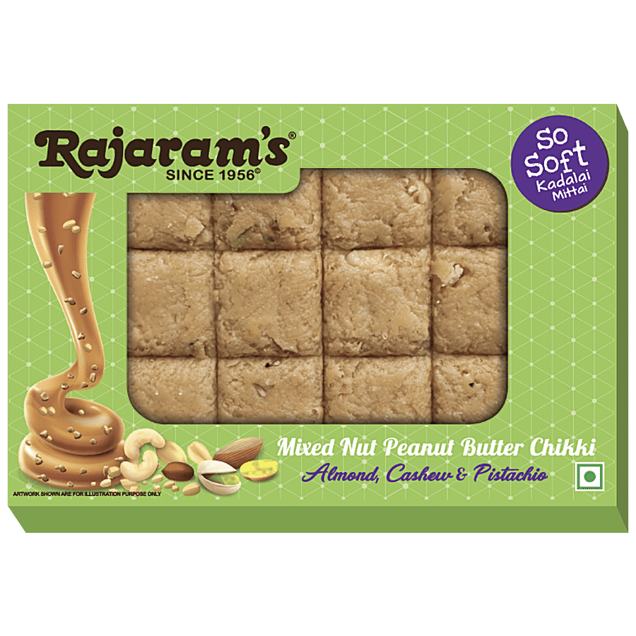 Rajaram's Peanut Butter Chikki - Mixed Nut