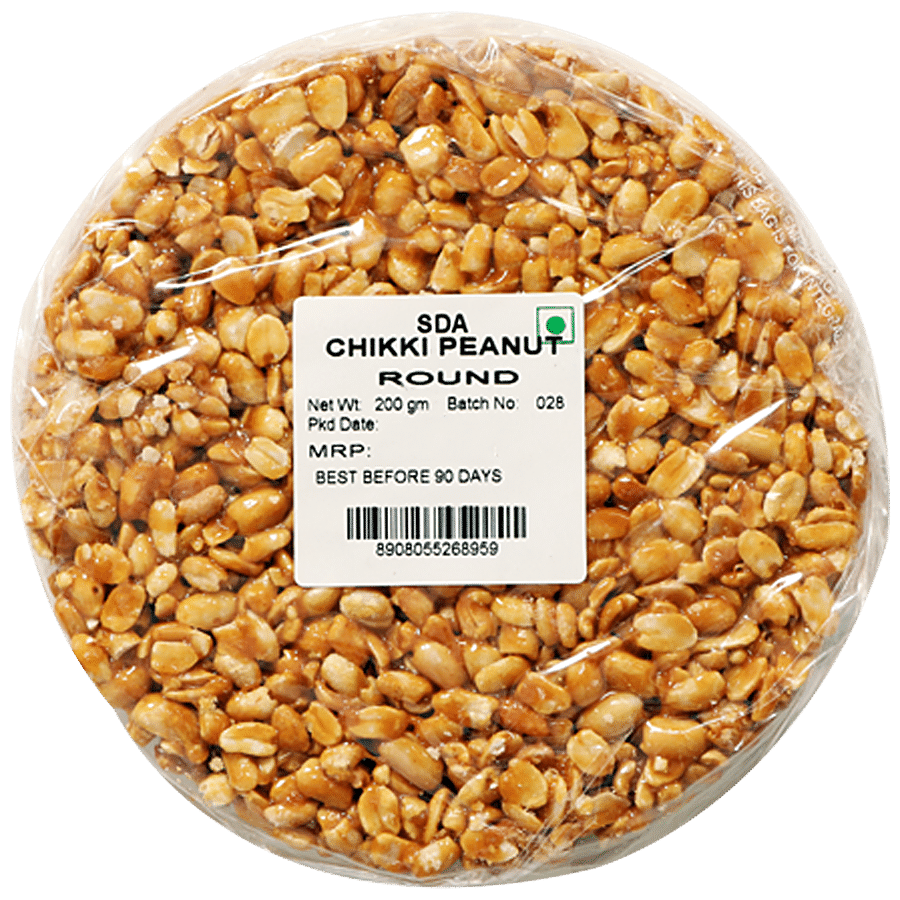 SDA  Peanut Chikki Round - Made With jaggery