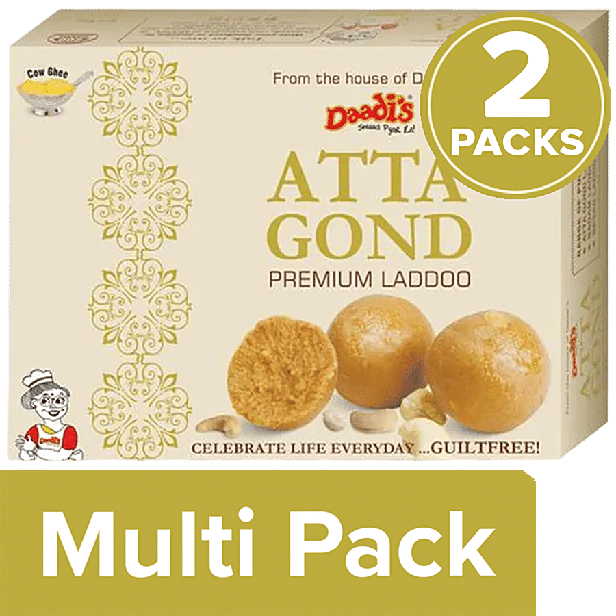 Daadi's Atta Gond Laddoo - Made In Pure Ghee