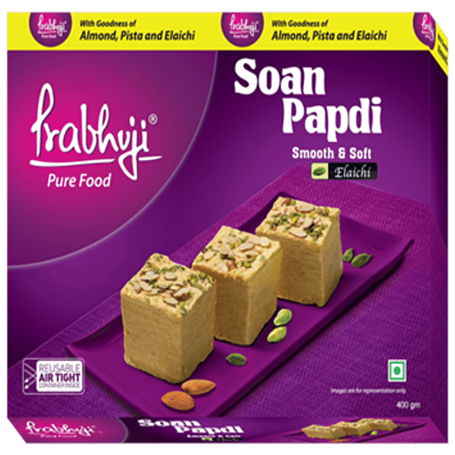 PRABHUJI PURE FOOD Soan Papdi - Elaichi