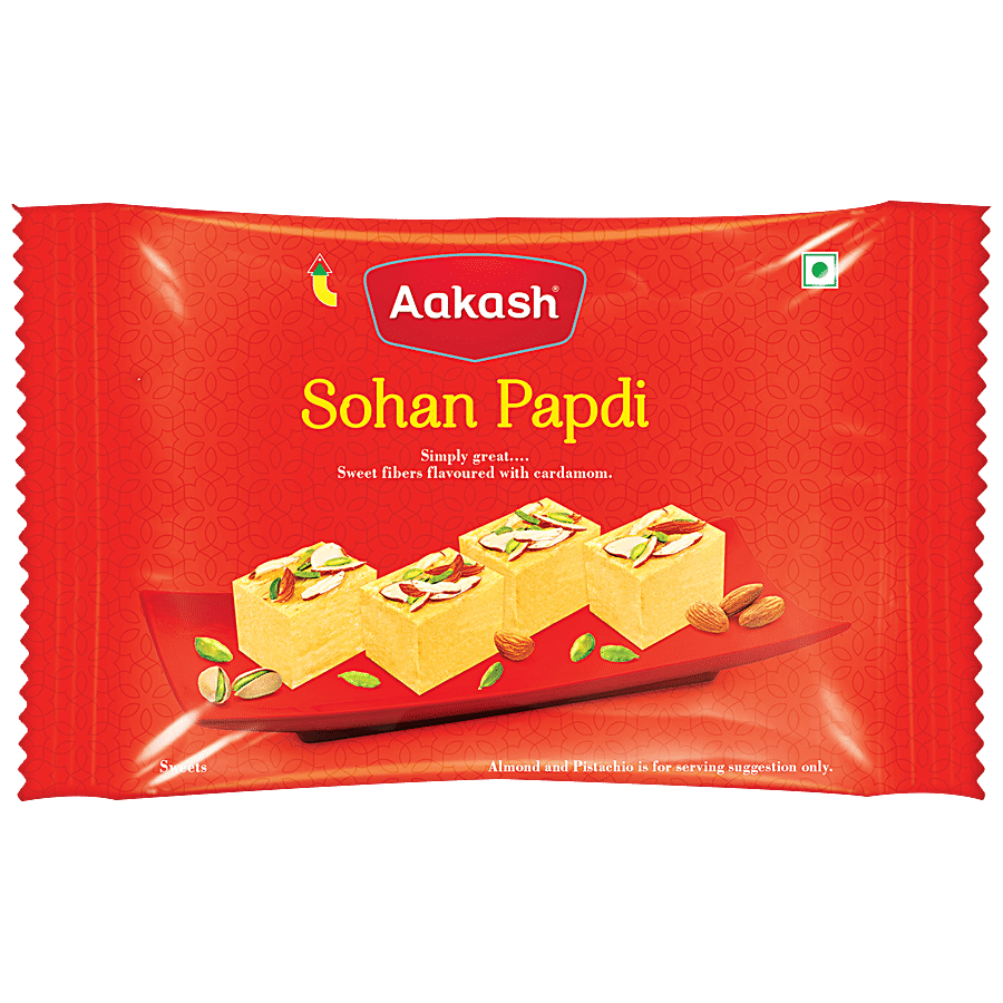 Aakash Sohan Papdi - Sweet Fibres Flavoured With Cardamom