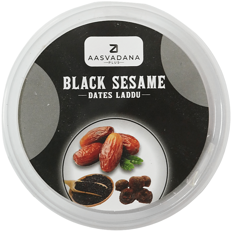 Aasvadana Plus Black Sesame Dates Laddu