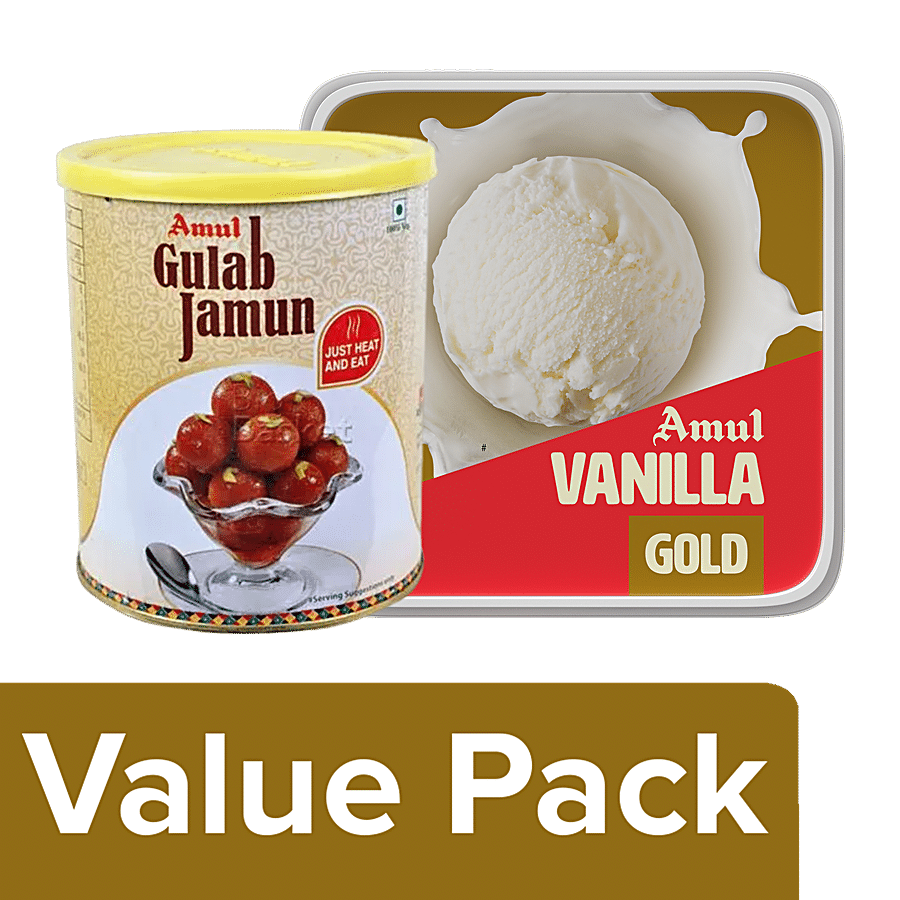 Amul Gulab Jamun 1 Kg + Ice Cream Gold