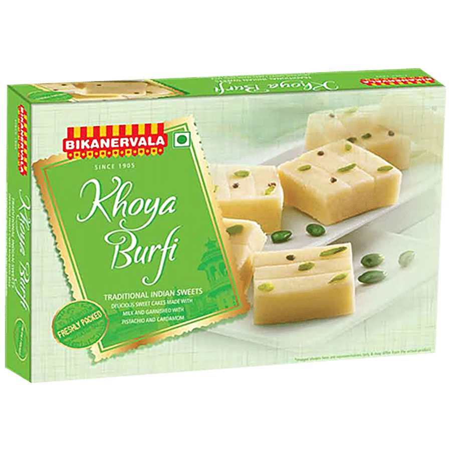 Bikanervala Khoya Burfi - Traditional Indian Sweets