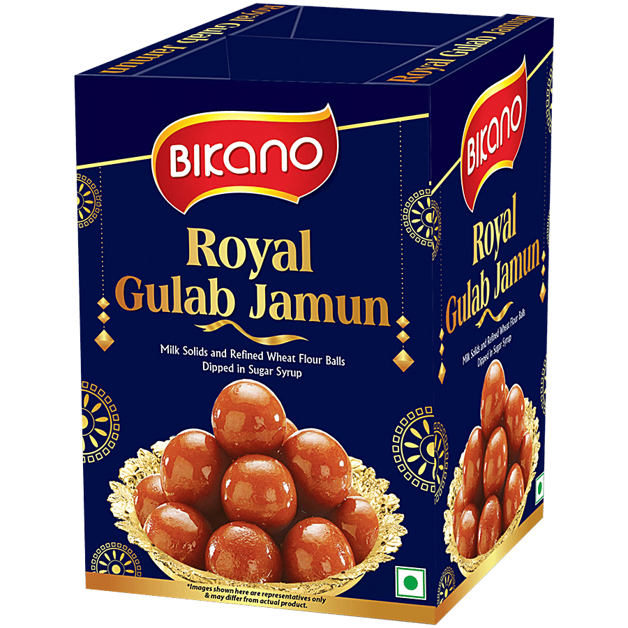 Bikano Royal Gulab Jamun Dipped In Sugar Syrup