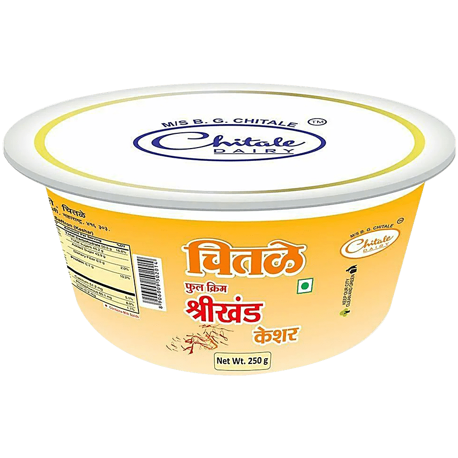 Chitale Dairy Full Cream Shrikhand   Keshar