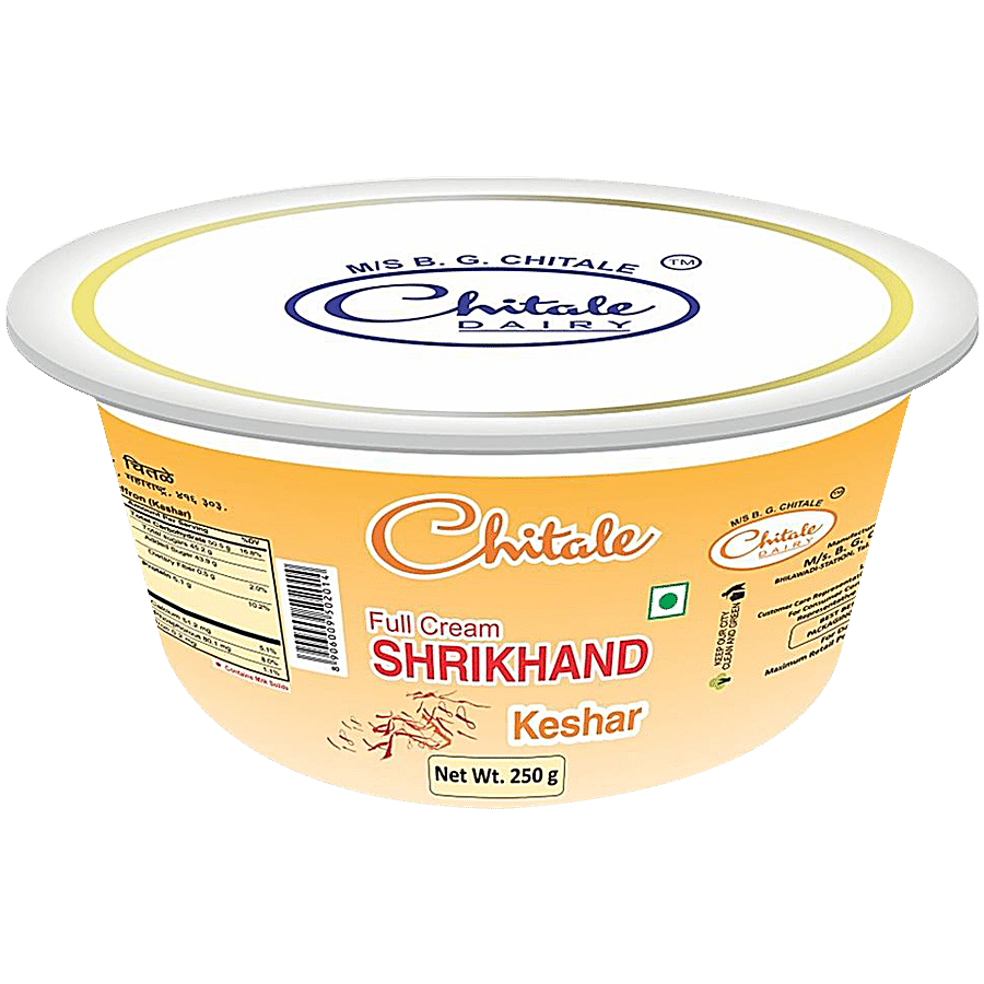 Chitale Dairy Full Cream Shrikhand   Keshar