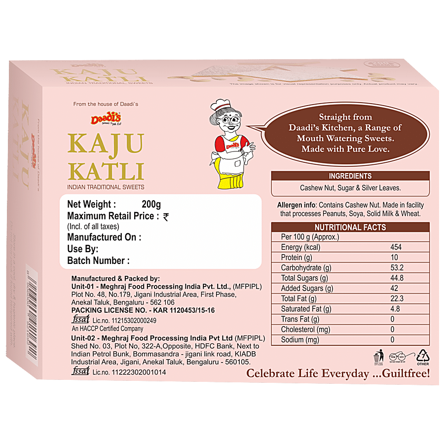 Daadi's Kaju Katli