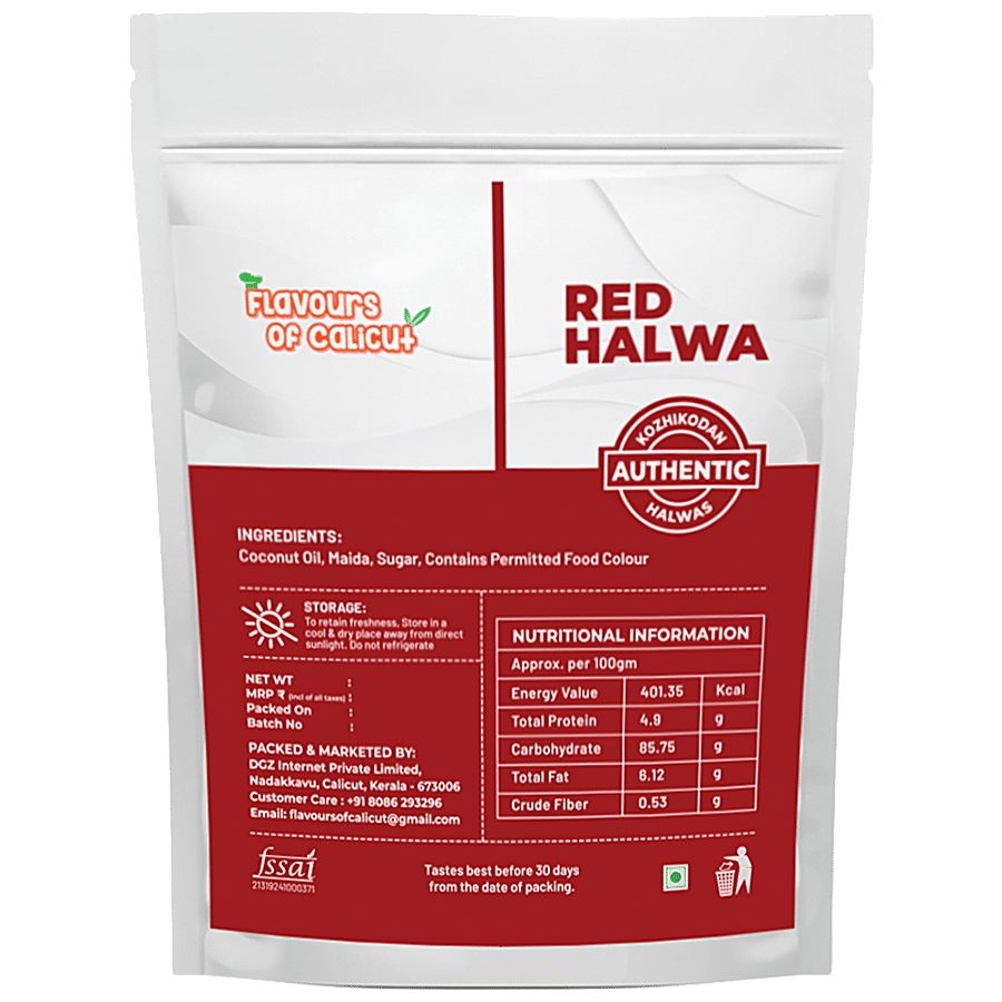 Flavours of Calicut Red Halwa - Made With Pure Coconut Oil