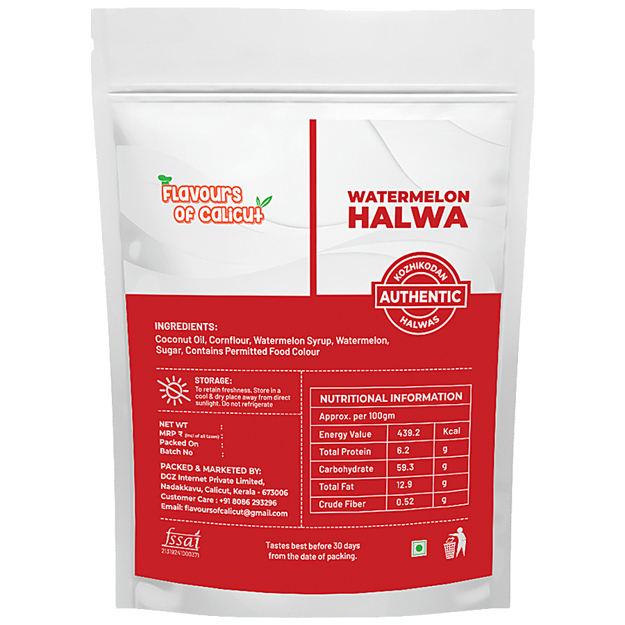 Flavours of Calicut Watermelon Halwa - Made With Pure Coconut Oil