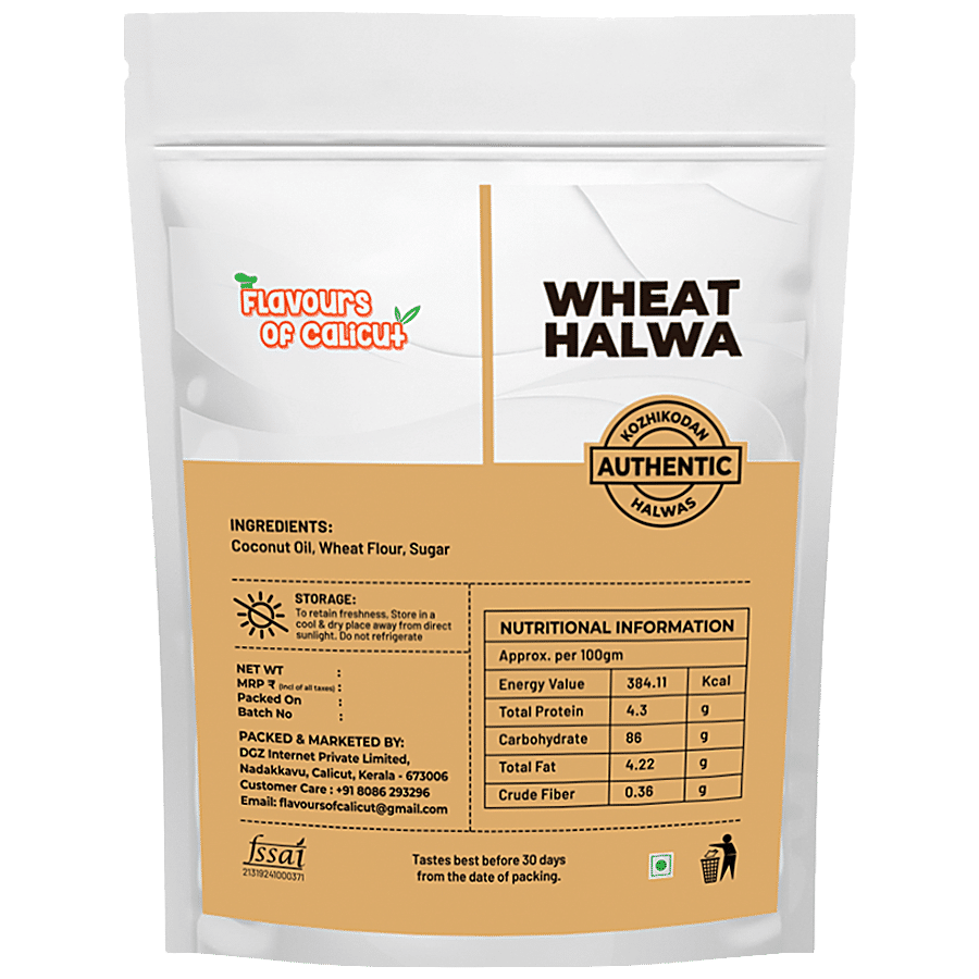 Flavours of Calicut Wheat Halwa - Made With Pure Coconut Oil