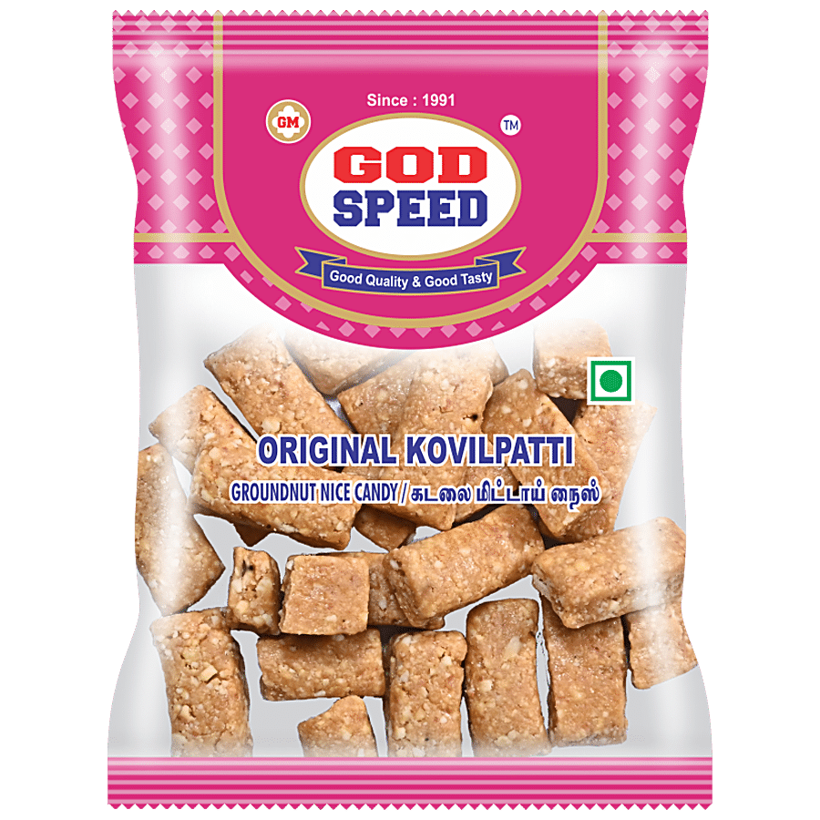 GOD SPEED Original Kovilpatti Groundnut Nice Candy - Sweet