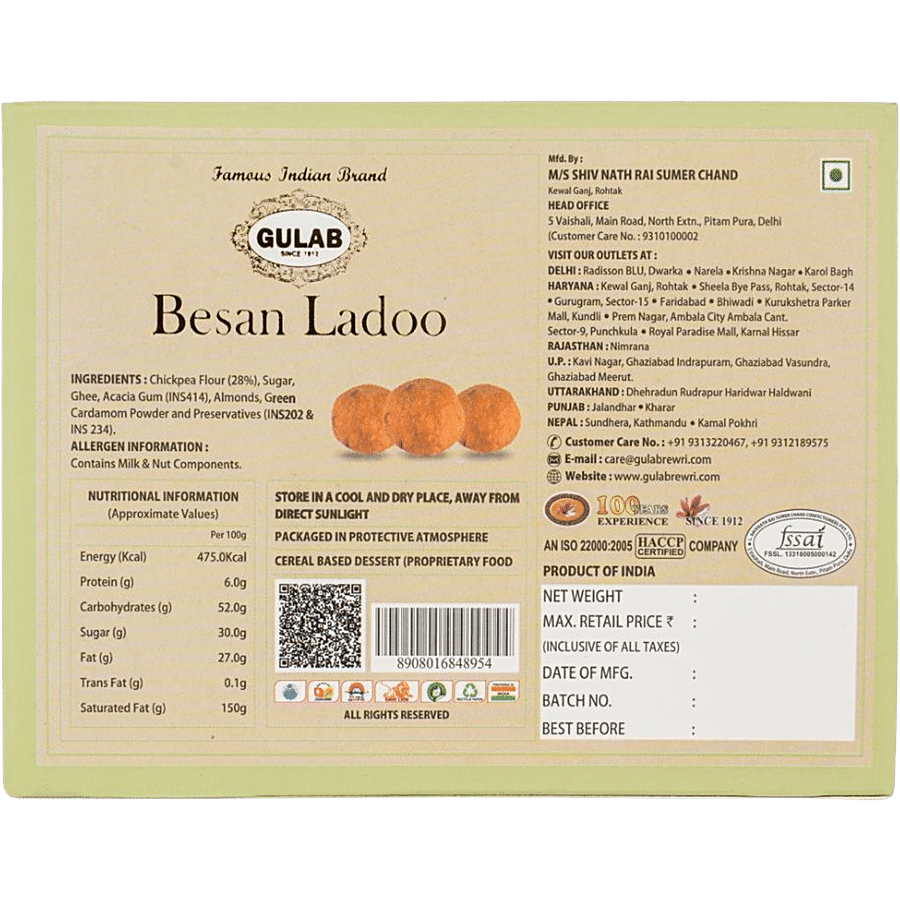 Gulab Besan Ladoo