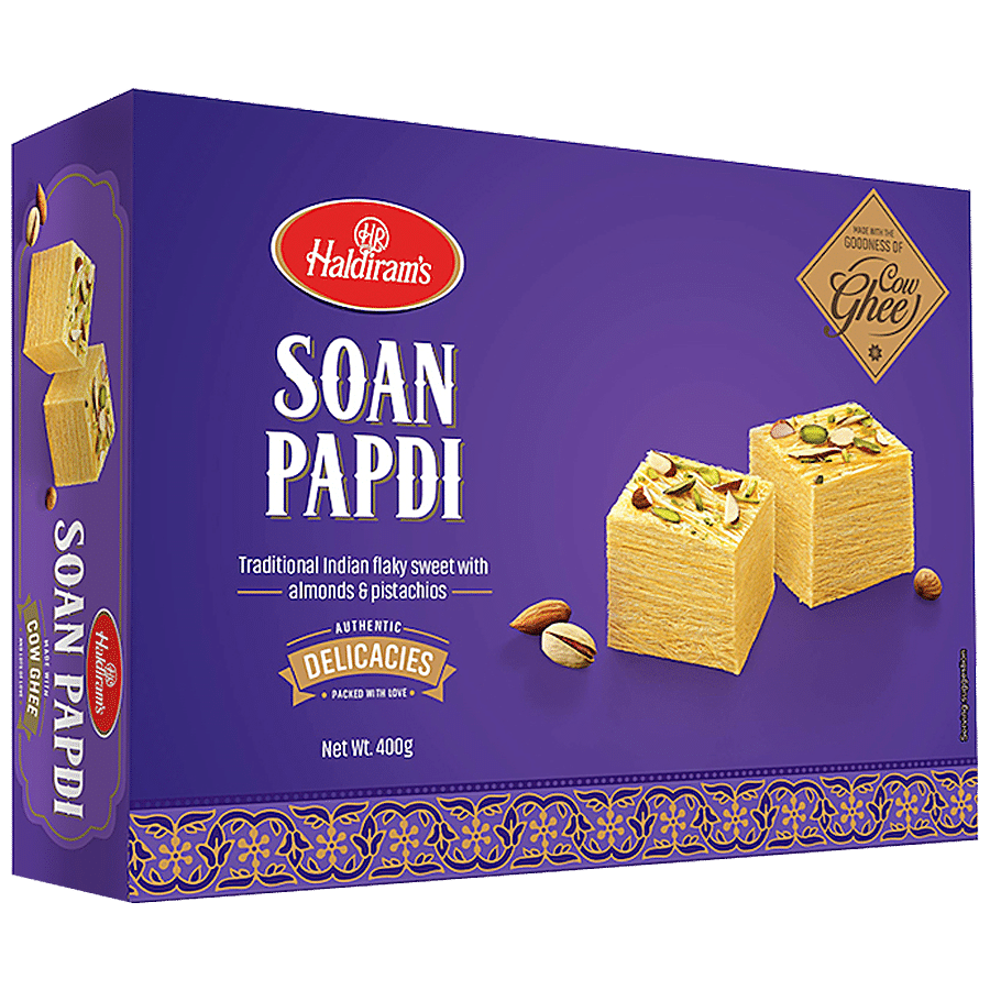 Haldiram's Soan Papdi Made With Cow Ghee