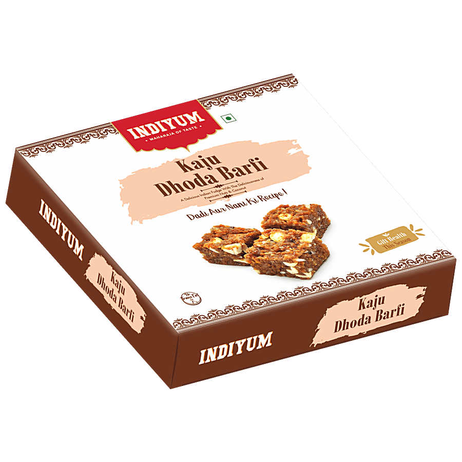 Indiyum Kaju Dhoda Burfi - Gift Health This Season