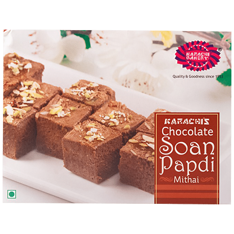 Karachi Bakery  Chocolate Soan Papdi Mithai - Authentic