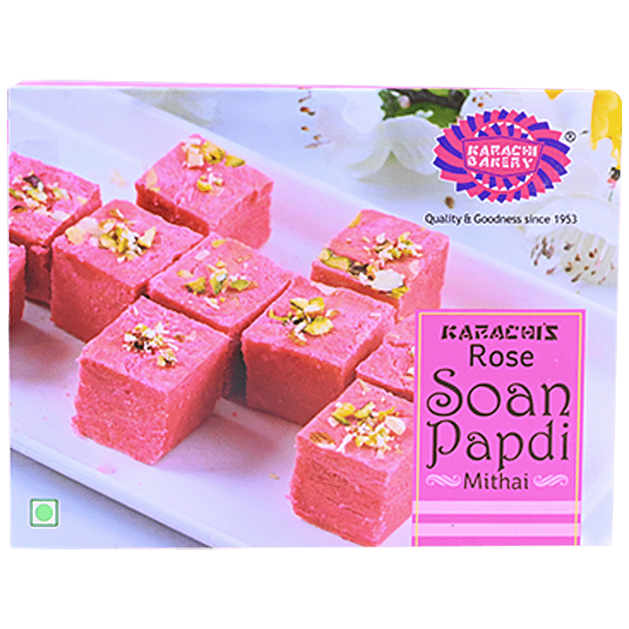 Karachi Bakery  Rose Soan Papdi Mithai - Authentic